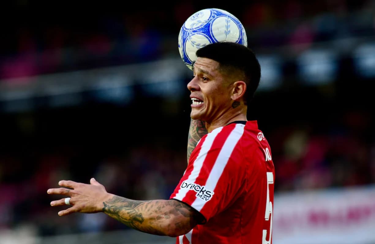 Marcos Rojo: habilitado para jugar la Copa Libertadores con Estudiantes
