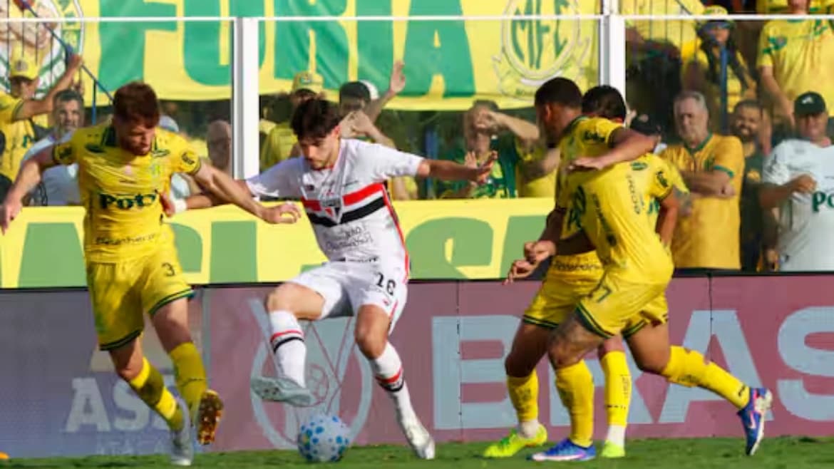 Mirassol y São Paulo empataron 1-1 en el Maião con los dos goles en el primer tiempo
